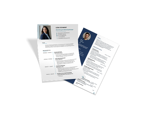 An overview of several CV templates
