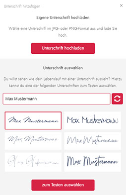 Screenshot des CVhero.com Editors