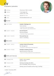 CV template modern and dynamic CV template modern and dynamic